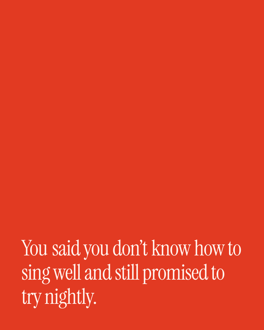 “You said you don’t know how to sing well and still promised to try nightly.” — a love message card from 40+ Love Messages with a Baby on the Way.